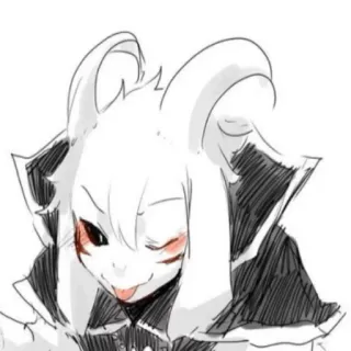 😘 Asriel Dreemurr Undertale Anime, Monstruo, Cabra, Lindo telegram sticker