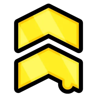 ⏫ chevron, arrow, geometric, direction, symbol, sign telegram sticker