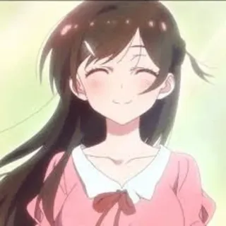 🧡 Chizuru Ichinose Rent-A-Girlfriend anime, chizuru ichinose, rent a girlfriend, smiling, cute, happy telegram sticker