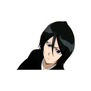 🙎 Rukia Kuchiki Bleach Anime, Mangá, Bleach, Rukia, Kuchiki, Personagem, Sério, Adesivo telegram sticker