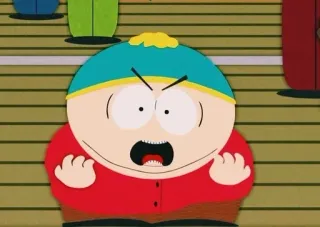 🌟 Eric Cartman South Park Kreskówka, Zły, South Park, Eric Cartman telegram sticker