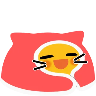 😌 süß, kawaii, fröhlich, emoji, sticker, cartoon, katze telegram sticker