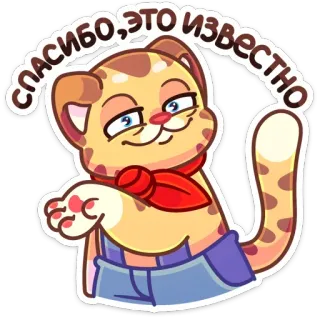 😒 СПАСИБО, ЭТО ИЗВЕСТНО 猫, 動物, ロシア, ミーム, 面白い, キャラクター, 漫画 telegram sticker