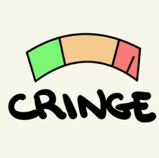🙄 CRINGE cringe, meme, bahasa gaul, ekspresi, reaksi telegram sticker