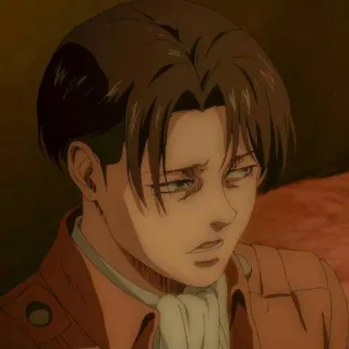 ⚔ Levi Ackerman Attack on Titan Anime, Mangá, Soldado, Sério, Personagem whatsapp sticker
