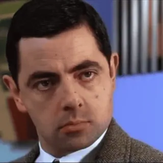☺️ Mr. Bean Mr. Bean, character, meme, face whatsapp sticker