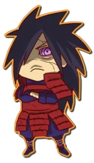 😒 Madara Uchiha Naruto Anime, Manga, Chibi, Madara Uchiha, Naruto telegram sticker