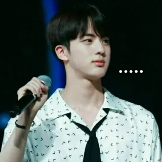 ☁️ Jin kpop, ca sĩ, micro, người đàn ông, bts telegram sticker