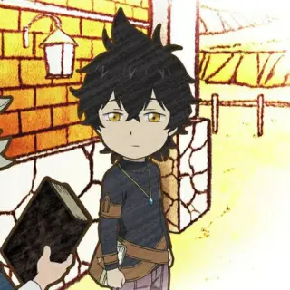 💛 Yuno Black Clover Anime, Mangá, Magia, Mago, Black Clover, Yuno telegram sticker
