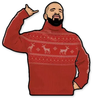 🤙 Drake Rapper, Música, Celebridade, Suéter telegram sticker