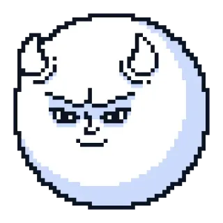 😈 monster, sprite, pixel art, creature, demon telegram sticker
