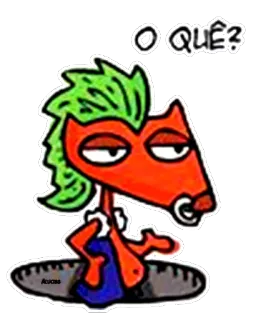 😨 O QUE? Dessin animé, Animal, Cheval, Question, Confus, Expression, BD telegram sticker