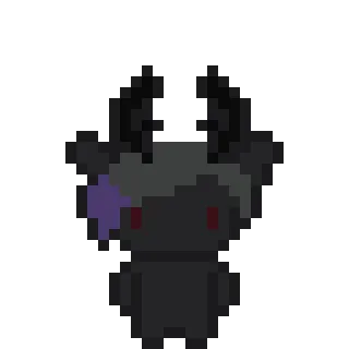 🐇 Pixel Art, düster, Kreatur, Monster, Fantasy, digitale Kunst telegram sticker