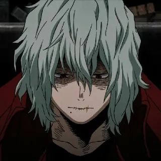 😃 Shigaraki Tomura My Hero Academia อนิเมะ, มังงะ, ตัวร้าย, ชิการากิ โทมูระ, My Hero Academia, อัตลักษณ์, สลาย, ผิวซีด telegram sticker
