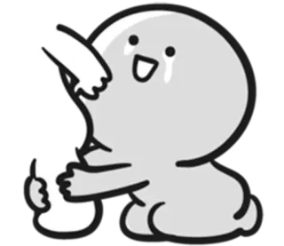 😢 Kartun, Sedih, Menangis, Pelukan, Emosi, Karakter telegram sticker
