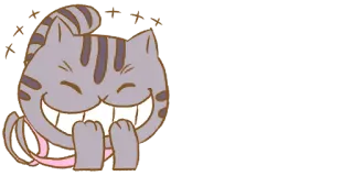 🤣 gato, desenho animado, fofo, adesivo whatsapp sticker