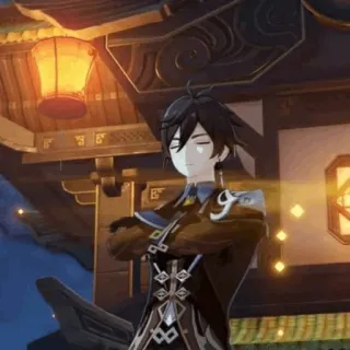 📎 Zhongli Genshin Impact anime, character, video game, zhongli, genshin impact telegram sticker