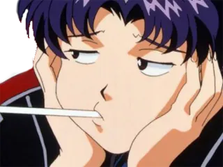 😒 Misato Katsuragi Neon Genesis Evangelion anime, cigarette, misato, neon genesis evangelion, character, smoking telegram sticker