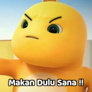 😡 Makan Dulu Sana !! dinozaur, zły, kreskówka, animacja telegram sticker