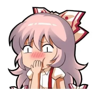 ✨ アニメ, ちび, 照れ, 可愛い, 漫画, キャラクター, 女の子 whatsapp sticker