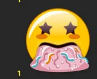 😮‍💨 Emoji, Malade, Vomir, Étoiles, Visage, Dessin animé whatsapp sticker