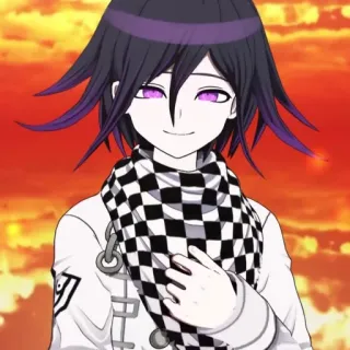😊 Kokichi Oma Danganronpa Аниме, Манга, Кокичи Ома, Danganronpa, Персонаж, Видеоигра, Злодей telegram sticker