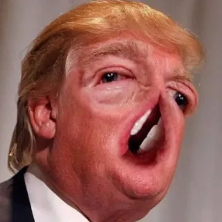 😲 Donald Trump Polityczne, Karykatura, Meme, Portret, Śmieszne, Humor telegram sticker