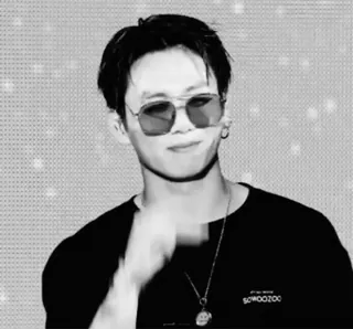 🖤 SOOWOOZOO mann, sonnenbrille, t-shirt, schmuck, person, porträt telegram sticker
