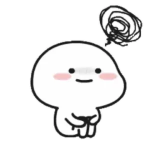 🤯 cartoon, cute, expression, worried, sad, anxious telegram sticker