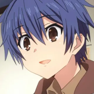 😀 anime, boy, cartoon, cute, smiling telegram sticker