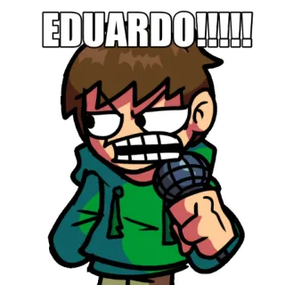🤬 Eduardo EDUARDO!!!!! cartoon, angry, character whatsapp sticker