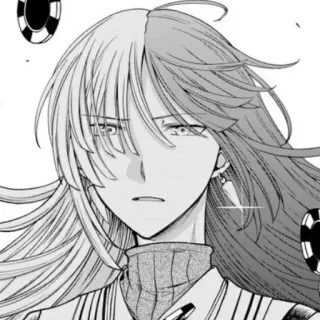 🥀 Anime, Mangá, Cabelo Comprido, Duas Cores, Jogos de Azar telegram sticker