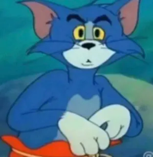 😕 Tom Cat Tom and Jerry Cartone animato, Gatto, Animazione, Classico, Divertente whatsapp sticker