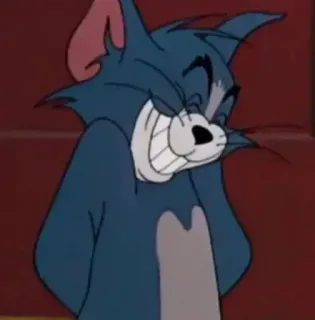 😁 Tom Cat Tom and Jerry Cartoon, Katze, lächelnd, Animation telegram sticker