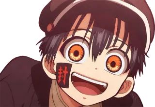 😃 Hanako-kun Toilet-bound Hanako-kun Anime, Fantôme, Surnaturel, École, Mignon telegram sticker