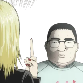🖕 anime, middle finger, offensive, gesture telegram sticker