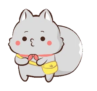 😗 Cartone animato, Animale, Carino, Adorabile, Adesivo telegram sticker