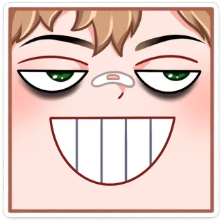 😊 Cartoon, Gesicht, Lächeln, Emoji, Figur telegram sticker