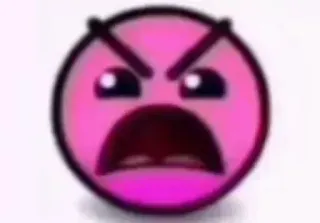 🛸 Angry Icon Geometry Dash whatsapp sticker