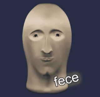 👁 fece Mème, Stonks, Humour, Internet whatsapp sticker