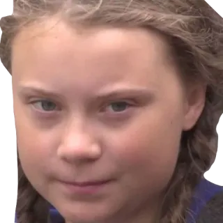 😡 Greta Thunberg Greta Thunberg, climate change, activist, environment, politics telegram sticker