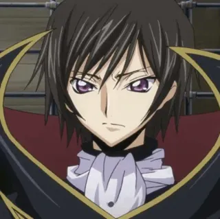 🥀 Lelouch Lamperouge Code Geass 애니메이션, 를르슈, 코드기아스, 만화, 진지한 telegram sticker