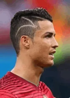 💇‍♂ Cristiano Ronaldo soccer, football, player, athlete, haircut, Cristiano Ronaldo telegram sticker