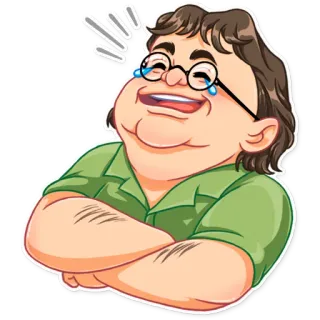 Gabe Newell telegram stickers