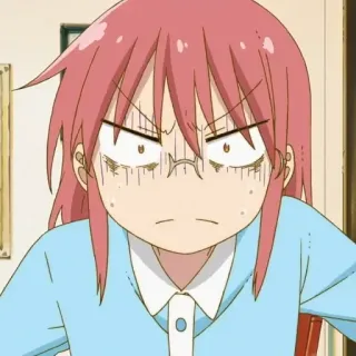 💈 Kobayashi Miss Kobayashi's Dragon Maid Anime, Enojado, Personaje, Dibujo animado, Miss Kobayashi's Dragon Maid telegram sticker