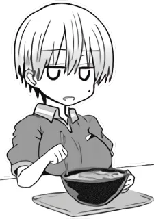 😒 Аниме, Еда, Манга, Мультфильмы telegram sticker