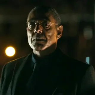 ⚖️ Giancarlo Esposito actor, villain, portrait, glasses, serious telegram sticker