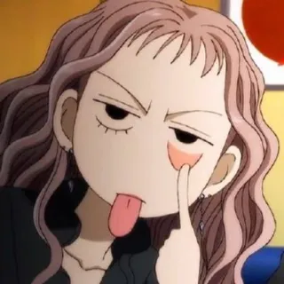 🥴 Anime, Lustig, Albern, Zunge, Gesicht telegram sticker