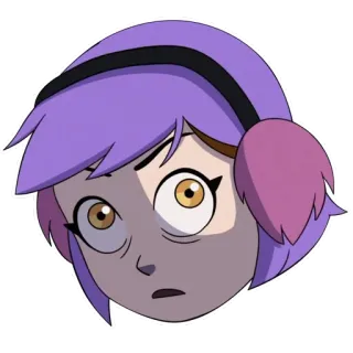 😰 Amity Blight The Owl House cartoon, animated, character, disney, owl house, amity blight telegram sticker