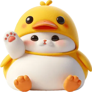 Пушистые утята @Nyasticks telegram stickers